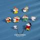Crayon Shin-chan brooch cartoon Japanese cute cartoon metal badge male and female student decoration small brooch