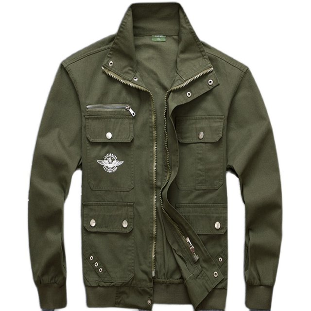 Working clothes Men's jacket Single piece of pure cotton wear -resistant welding workshop dry workshop coat worker camouflage labor insurance service