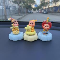 Star-Themed Car Dashboard Ornament, Office Desktop Decoration, Jingdezhen Ceramic Rotating Ornament, Popular among Women