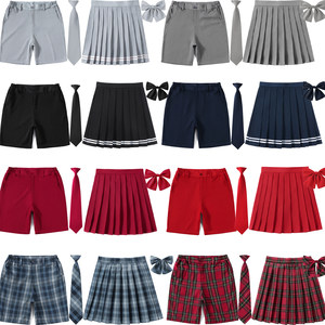 
Original men and women same style summer trendy casual high waist mid-sleeved pants class school uniform sports student uniform five-point pants