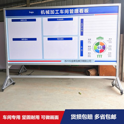 Workshop Signage, Mobile Display Board, Aluminum Alloy Promotional Board, Production Management Plan, 6S Management Magnetic Board, Whiteboard Stand