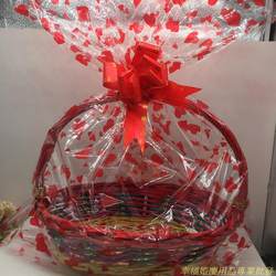 Hong Kong Wedding Supplies Large Gift Fruit Basket Fruit Gift Basket Wicker Fruit Basket Hand-Held Basket Rattan Bamboo Basket Flower Basket