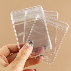 Jewelry Storage Bag, Anti-Oxidation Pvc Transparent Thickened Earrings and Ear Studs, Sealed Self-Sealing Packaging Bag for Cultural and Artistic Items