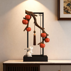 Persimmon-Shaped Ornament for Home Decoration, Tv Cabinet, Entrance Hall, Chinese-Style Living Room, Good Fortune, New Home, Housewarming Gift