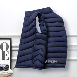 
Men's Vest 2024 New autumn and winter thickened horse clip large size vest down cotton versatile outer cotton vest men