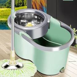 Rotating Mop with Bucket for Home Use, Automatic Spin-Dry Mop with Dehydration Bucket Set, One-Step Cleaning
