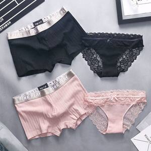 
Couple underwear, one man and one woman, sexy pure desire, cute lace underwear set
