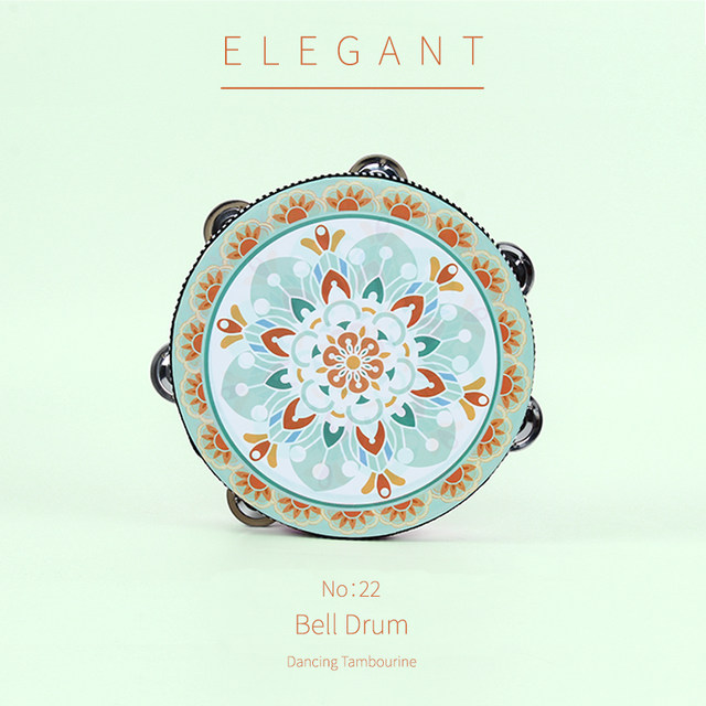 Xinjiang dance tambourine kindergarten Orff percussion instrument teacher grade examination special hand drummer rattle tambourine