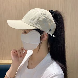 
Outdoor hanging mask hat, half-empty top hat, sports peaked hat, summer ladies sun hat, sun protection hat, baseball cap