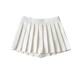 2023 autumn TB ultra-short pleated skirt short front and long back anti-exposure high waist slimming A-line half-body short skirt for women
