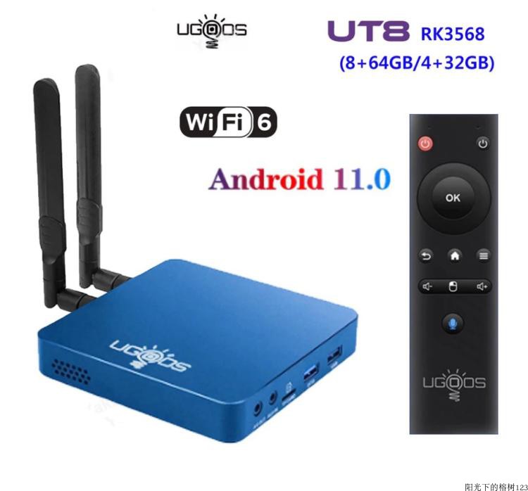 UGOOS UT8 PRO RK3568 HD ȵ̵ WIFI6 ⰡƮ  8G OTT TV ڽ-