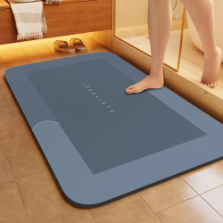 Bathroom Diatomaceous Earth Absorbent Non-Slip Mat for Entrance, Quick-Drying Household Carpet for Toilet