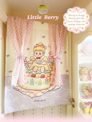 Littleberry's Official Hanging Cloth Pink Cake Cute Girl Curtain Home Wearing Rod Decoration To Block The Door Curtain