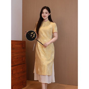 
Xia Dada Where is life not beautiful? New Chinese style 2025 summer new print and improved slightly fat mm cheongsam