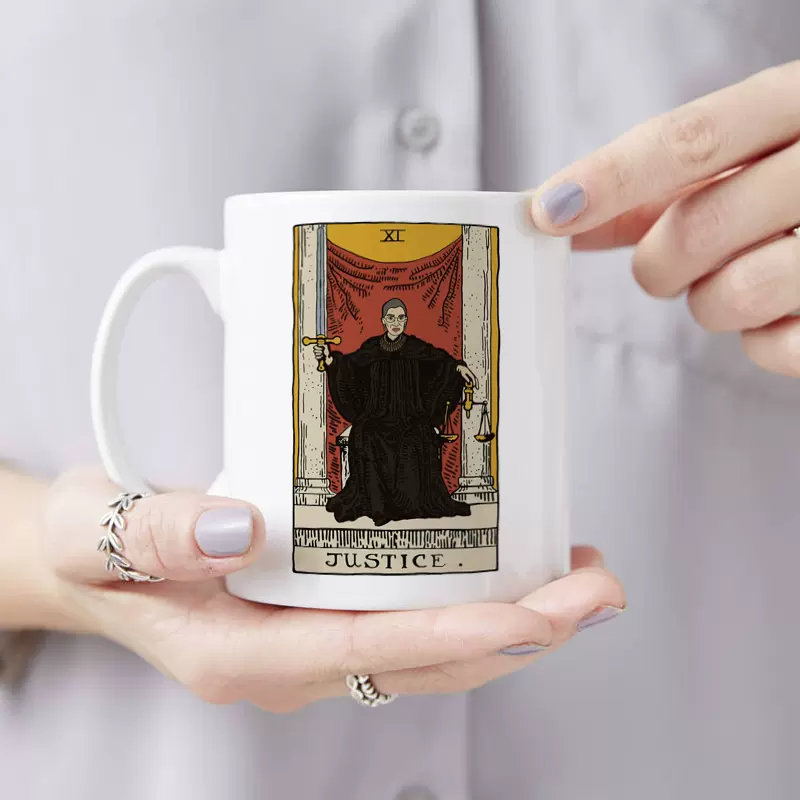 正义的化身rbg女大法官金斯伯格周边女权主义马克杯励志生日礼物
