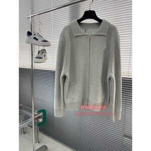 
Minimalist autumn and winter men's sweater knitted sweater pullover zipper long sleeve lapel base warm gentleman versatile