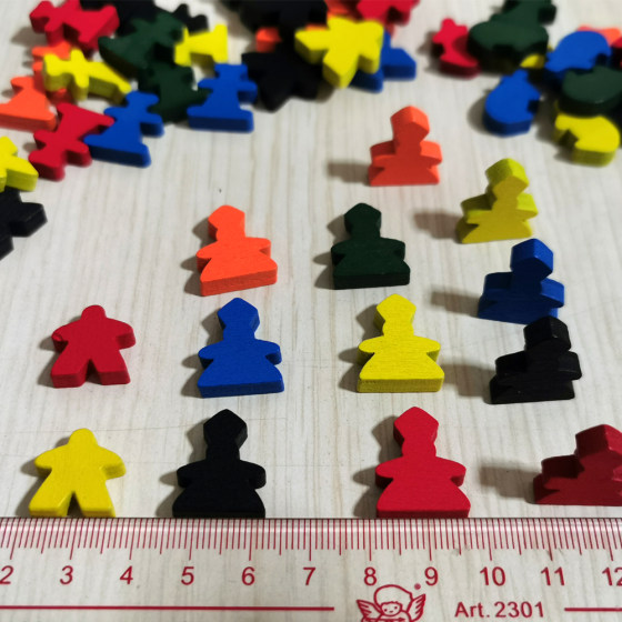 Abbot of the Board Tour Station TOKENS Mibao Mark Meeple Marks Wooden Mi Pai strategy accessories
