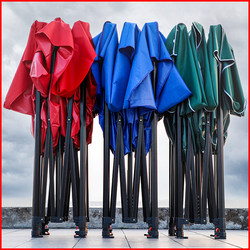 Four-Legged Sunshade Tent for Stall Setup, Sunshade Canopy, Rain Shelter, Outdoor Rainproof Foldable Telescopic Tent