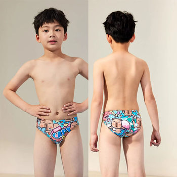 
Zoke 2025 boys swimsuits jumpsuits boys swimming training competition big ear dog half fish man