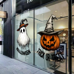 Halloween Decorative Glass Door Sticker Window Static Sticker