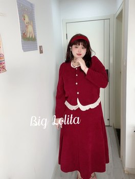 Large size two -piece skirt engagement hi wine bridesmaid clothing
