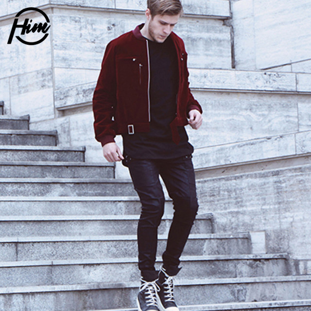 PHIM original design 2017 new autumn baseball stand collar retro zipper