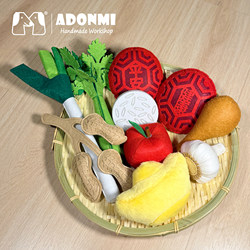 Lottery Props Baby's First Birthday Gift Set Birthday Decoration Smart Door Red Turtle Cake Celery Apple Good Fortune Persimmon Peanut