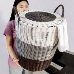 Dirty Clothes Basket, Dirty Clothes Storage Basket, Rattan Toy Snack Laundry Basket, Bathroom Clothes Basket, Dirty Clothes Basket