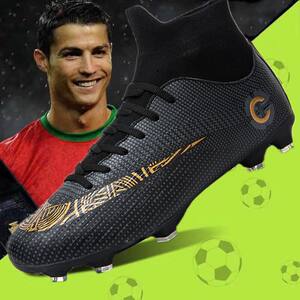 Cristiano Ronaldo the same long nail crusher football shoes Messi the same male girl and children adult primary and secondary school students non -slip and wear resistance CAR