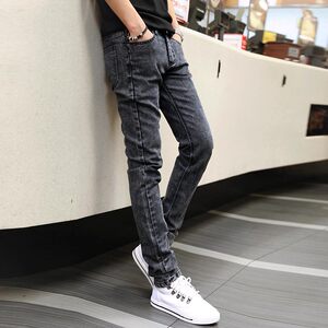 
Autumn jeans men's slim fit small feet spring and autumn 2023 new casual men's long pants autumn and winter plus velvet