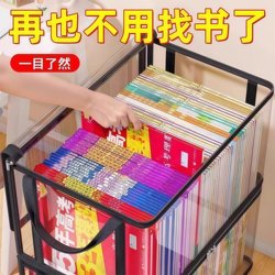 Old Book Storage Box, Large Capacity Book Organizer, Student Dormitory Bookshelf, Book Bag, Transparent Moisture-Proof and Dust-Proof Bag