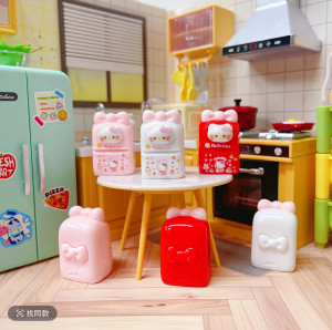 Customized cartoon three-dimensional kt refrigerator miniature food toy DIY handmade cream plastic bag hanging resin accessories decorative ornaments