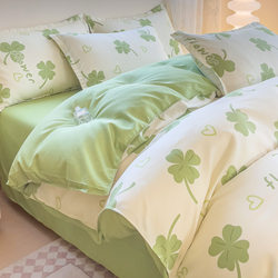 Yuanmeng Home Official Flagship Store Genuine Four-Piece Set High-End Pure Cotton Bedding Top Ten Brands Home Textiles