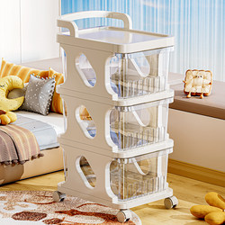 Stroller Snack Storage Rack Baby Products Storage Cabinet For Home Living Room Movable Toy Layered Drawer Locker