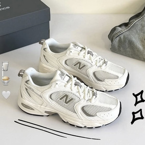 
New Balance NB 530 Comfortable, non-slip, wear-resistant, low top running shoes white and gray U530CSB