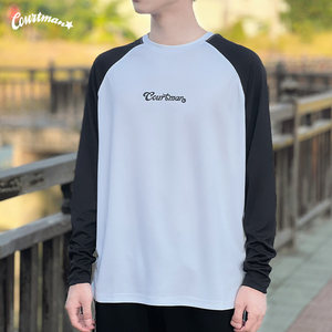 
COURTMAN raglan long-sleeved sports T-shirt basketball uniform training autumn men's and women's American quick-drying trendy ins tops