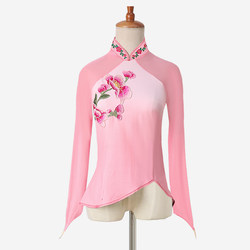 Jiaozhou Dance Performance Costumes for Female Students, Art Exam Practice Performance Clothing, Northeastern Yangko Dance Tops, Grading Practice Gauze Clothes