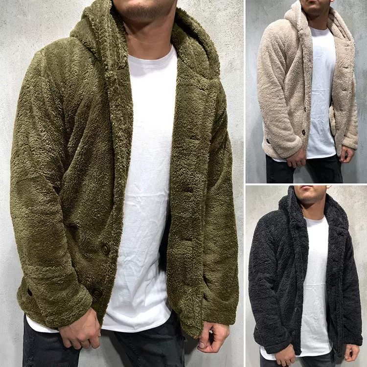 Winter Fleece Jacket Men For Jackets Coats Coat Black Mens-Taobao