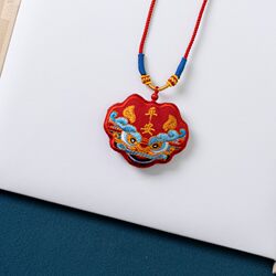 Baby Fetal Hair Bag, Fetal Hair Storage and Preservation Bag, Peace Amulet Cinnabar Bag, Empty Bag with Opening, Semi-Finished Product