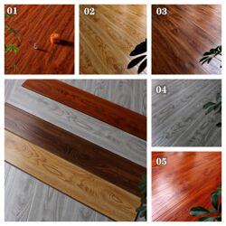 Reinforced Composite Flooring in Gray for Home Decor Projects, Simple, Wear-Resistant, Waterproof, Suitable for Malls and 12 Homes, Direct Sales from the Manufacturer