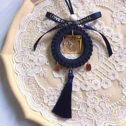 Handmade DIY Weaving Car Hanging Ornament Kit, Self-Made Car Pendant, Interior Car Decoration, Gift for Others