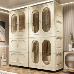 Installation-Free Storage Cabinet Children's Wardrobe Home Bedroom Baby Wardrobe Storage Cabinet Clothes Storage Cabinet Simple Wardrobe