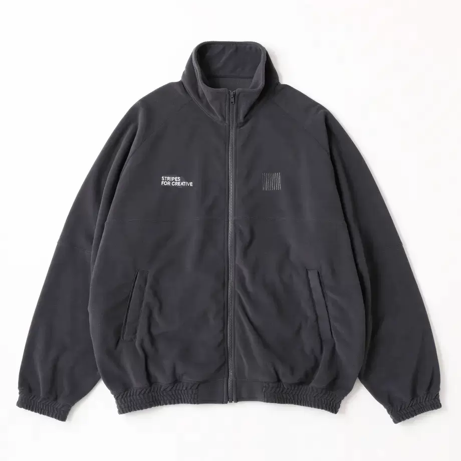 22AW SFC FLEECE SPORTY JACKET 日产刺绣摇粒绒立领拉链夹克外套-Taobao