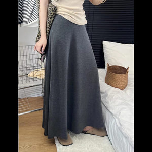 
Soft and waxy autumn A-line umbrella skirt high-waisted fairy skirt 2026 new air layer skirt slim and versatile long skirt