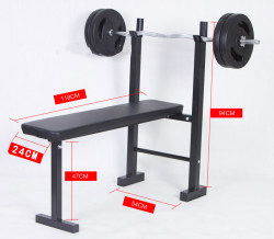 Simple Weight Bench Bench Press Home Fitness Equipment Barbell Weight Bench Bench Press Rack Men's Fitness Equipment