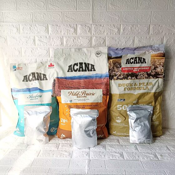 
Aikena dog food packaged 500g adult dog puppy staple food marine feast farm feast duck meat pear imported single bag