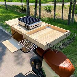 Ready-Made Stall Boxes for Electric Scooter Vendors, Handmade Taro Cake Stall Boxes, Quick Setup and Teardown, Entrepreneurial Essential, Foldable