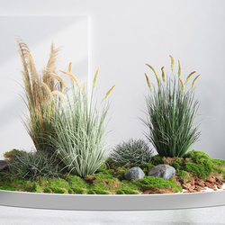 Nordic Artificial Dog Tail Grass, Onion Grass Potted Plants, Simulated Green Plants for Home Decor, Model Room, Restaurant Plant Landscaping