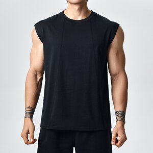 
GD cool sun protection Sorona sleeveless vest men's summer sports and leisure fitness basic solid color T-shirt clothes