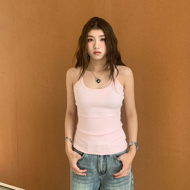 Where is the orange tree pure slinging vest for women in autumn hot girl with beautiful back and slim temperament sleeveless inner top